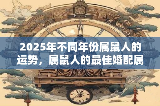 2025年不同年份属鼠人的运势，属鼠人的最佳婚配属相