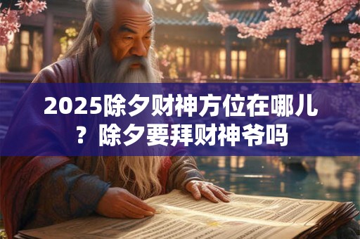 2025除夕财神方位在哪儿？除夕要拜财神爷吗