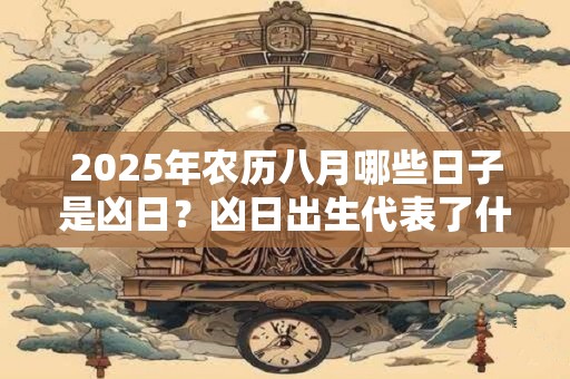 2025年农历八月哪些日子是凶日？凶日出生代表了什么