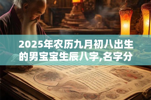 2025年农历九月初八出生的男宝宝生辰八字,名字分享