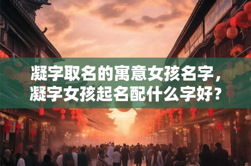 详细阅读:凝字取名的寓意女孩名字,凝字女孩起名配什么字好? 凝字取名的寓意女孩名字,凝字女孩起名配什么字好?