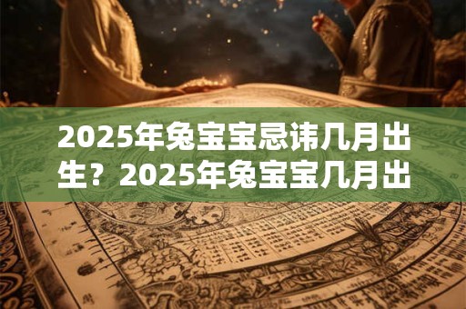 详细阅读:2025年兔宝宝忌讳几月出生?2025年兔宝宝几月出生最好? 2025年兔宝宝忌讳几月出生?2025年兔宝宝几月出生最好?