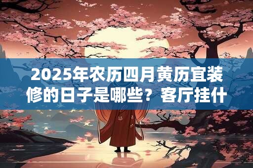2025年农历四月黄历宜装修的日子是哪些？客厅挂什么画才好