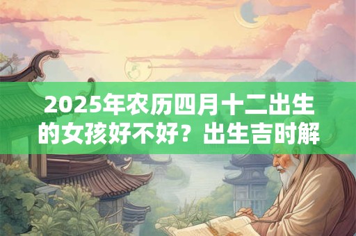 2025年农历四月十二出生的女孩好不好？出生吉时解析