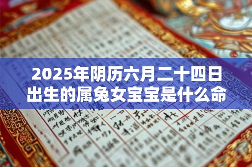 2025年阴历六月二十四日出生的属兔女宝宝是什么命