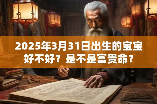 详细阅读:2025年3月31日出生的宝宝好不好?是不是富贵命? 2025年3月31日出生的宝宝好不好?是不是富贵命?