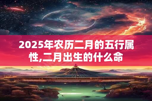 2025年农历二月的五行属性,二月出生的什么命