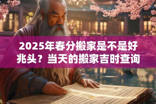 2025年春分搬家是不是好兆头？当天的搬家吉时查询