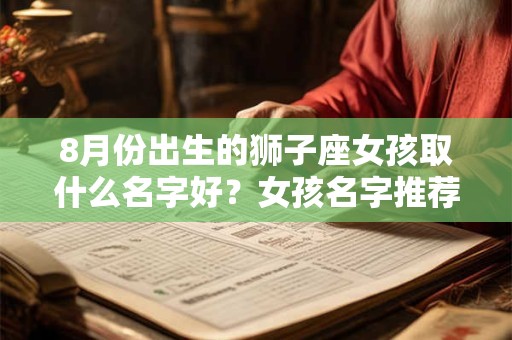 8月份出生的狮子座女孩取什么名字好？女孩名字推荐