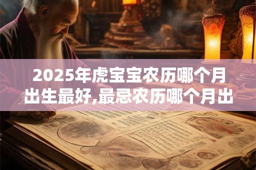 2025年虎宝宝农历哪个月出生最好,最忌农历哪个月出生