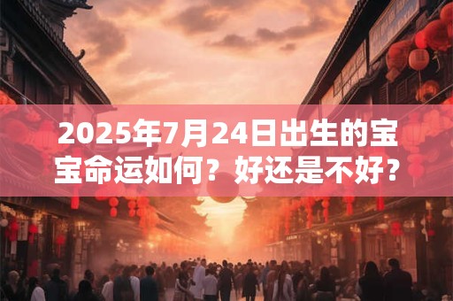 2025年7月24日出生的宝宝命运如何？好还是不好？
