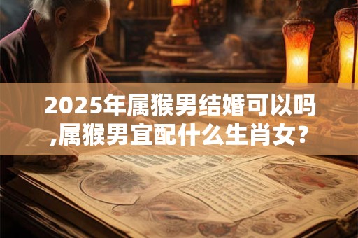 2025年属猴男结婚可以吗,属猴男宜配什么生肖女？