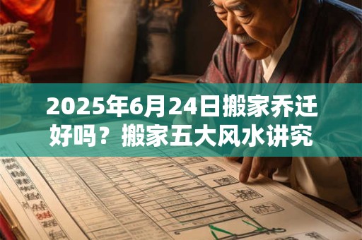 2025年6月24日搬家乔迁好吗？搬家五大风水讲究