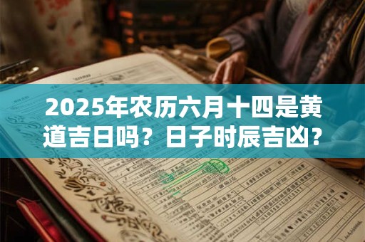 2025年农历六月十四是黄道吉日吗？日子时辰吉凶？