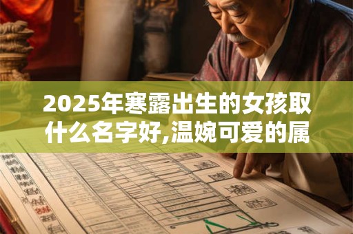 详细阅读:2025年寒露出生的女孩取什么名字好,温婉可爱的属牛女宝宝名字 2025年寒露出生的女孩取什么名字好,温婉可爱的属牛女宝宝名字