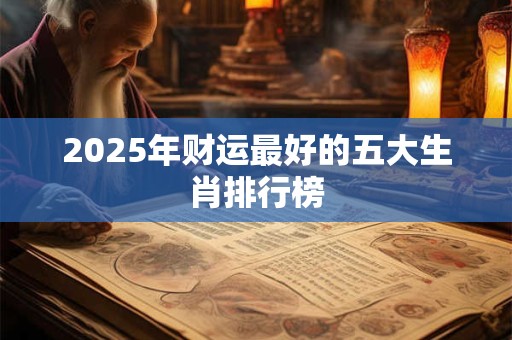 2025年财运最好的五大生肖排行榜