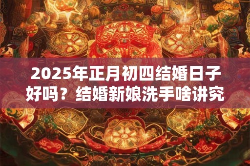 2025年正月初四结婚日子好吗？结婚新娘洗手啥讲究？