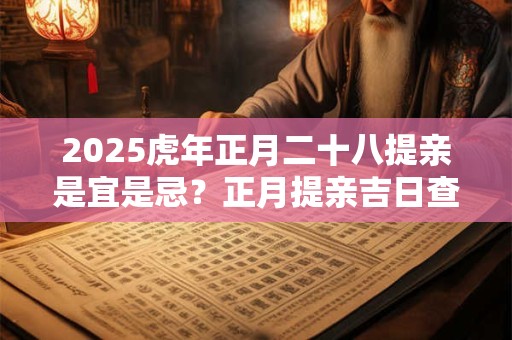 2025虎年正月二十八提亲是宜是忌?正月提亲吉日查询 2025虎年正月二十八提亲是宜是忌?正月提亲吉日查询
