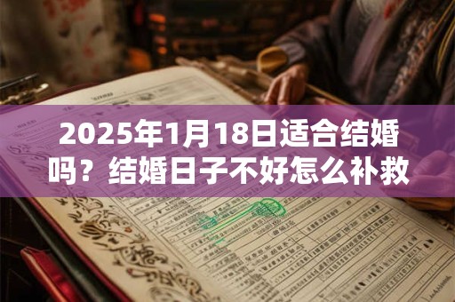 2025年1月18日适合结婚吗？结婚日子不好怎么补救？