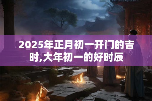 2025年正月初一开门的吉时,大年初一的好时辰