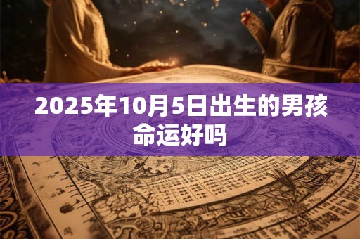 2025年10月5日出生的男孩命运好吗