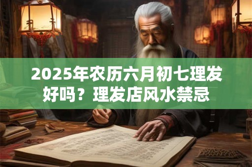 2025年农历六月初七理发好吗？理发店风水禁忌