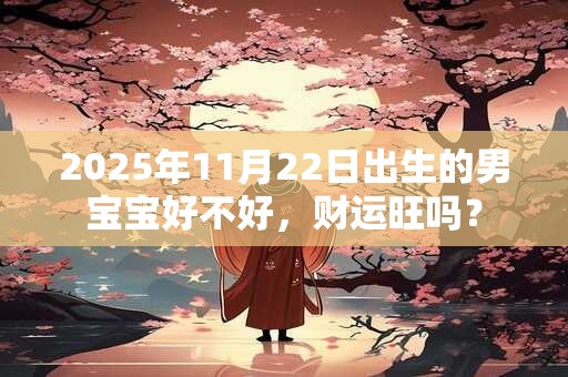2025年11月22日出生的男宝宝好不好，财运旺吗？