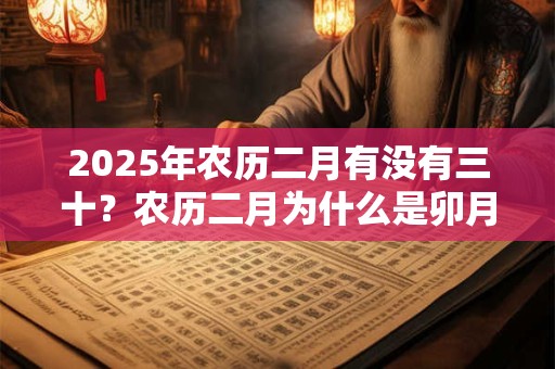 2025年农历二月有没有三十？农历二月为什么是卯月？