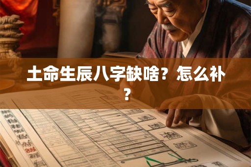 土命生辰八字缺啥？怎么补？
