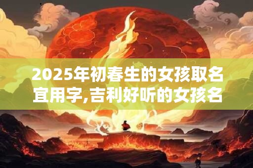 详细阅读:2025年初春生的女孩取名宜用字,吉利好听的女孩名字 2025年初春生的女孩取名宜用字,吉利好听的女孩名字