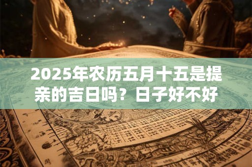 2025年农历五月十五是提亲的吉日吗？日子好不好