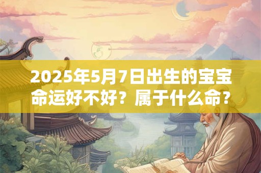 2025年5月7日出生的宝宝命运好不好？属于什么命？