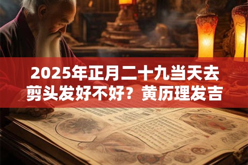 2025年正月二十九当天去剪头发好不好？黄历理发吉日