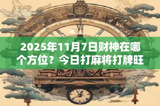 2025年11月7日财神在哪个方位？今日打麻将打牌旺运方位