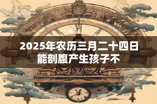 详细阅读:2025年农历三月二十四日能剖腹产生孩子不 2025年农历三月二十四日能剖腹产生孩子不