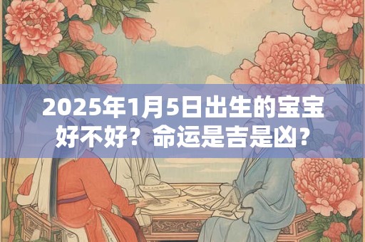 2025年1月5日出生的宝宝好不好？命运是吉是凶？