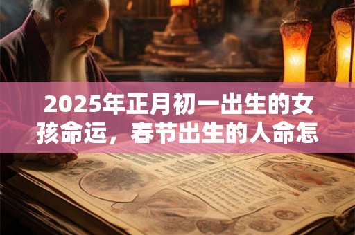 2025年正月初一出生的女孩命运，春节出生的人命怎么样？