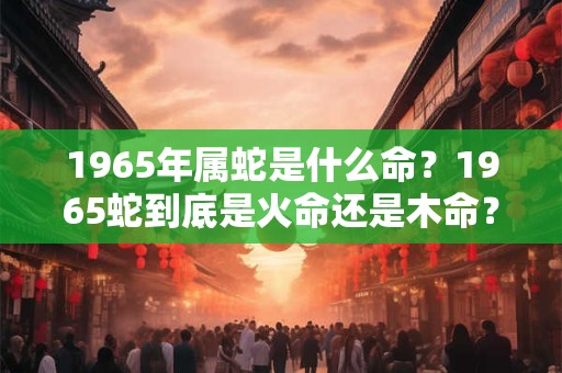 1965年属蛇是什么命？1965蛇到底是火命还是木命？