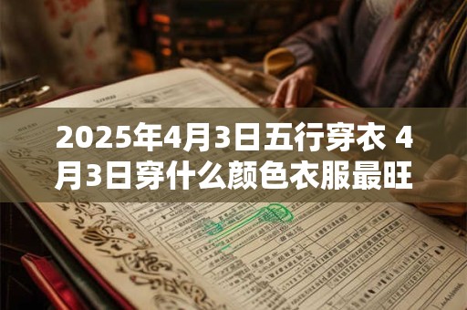 2025年4月3日五行穿衣 4月3日穿什么颜色衣服最旺运