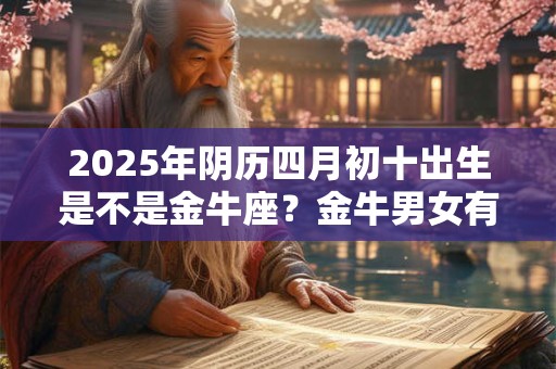 2025年阴历四月初十出生是不是金牛座？金牛男女有什么不同？