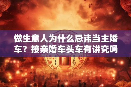 做生意人为什么忌讳当主婚车？接亲婚车头车有讲究吗？