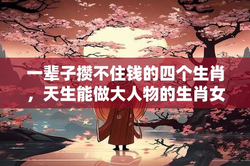 一辈子攒不住钱的四个生肖，天生能做大人物的生肖女