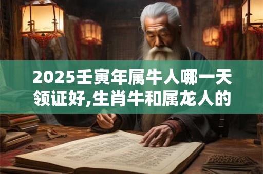 2025壬寅年属牛人哪一天领证好,生肖牛和属龙人的领证吉日