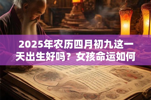 详细阅读:2025年农历四月初九这一天出生好吗?女孩命运如何? 2025年农历四月初九这一天出生好吗?女孩命运如何?