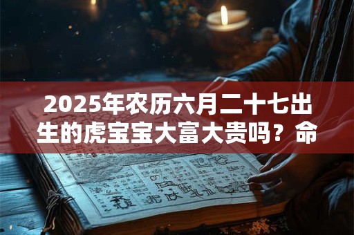 2025年农历六月二十七出生的虎宝宝大富大贵吗？命运如何？