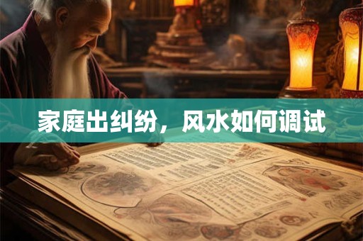 详细阅读:家庭出纠纷,风水如何调试 家庭出纠纷,风水如何调试