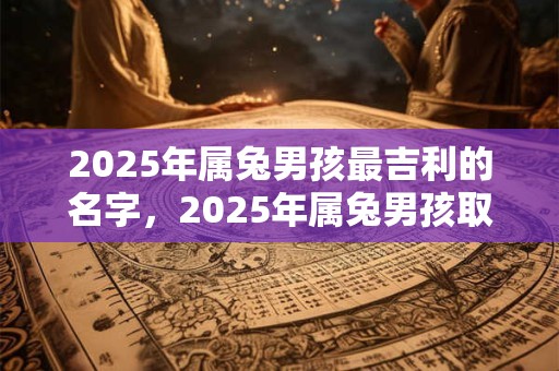 2025年属兔男孩最吉利的名字，2025年属兔男孩取名最佳字