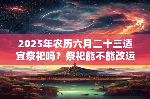 2025年农历六月二十三适宜祭祀吗？祭祀能不能改运？