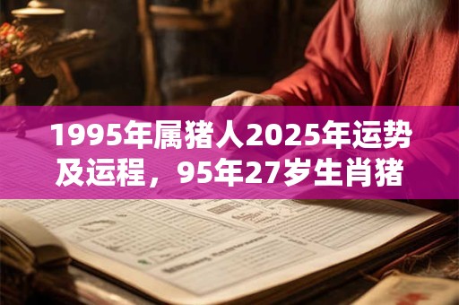 1995年属猪人2025年运势及运程，95年27岁生肖猪2025年运势