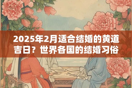 2025年2月适合结婚的黄道吉日？世界各国的结婚习俗是什么样？